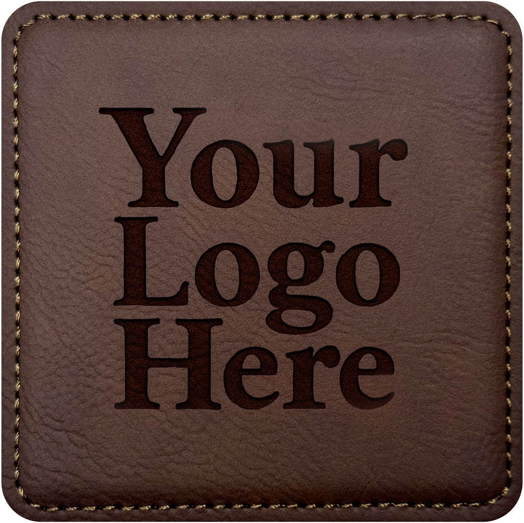 Faux Leather Coaster – Custom Photo/Logo Upload- Set of 6