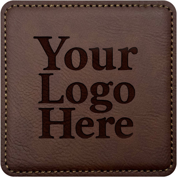 Faux Leather Coaster – Custom Photo/Logo Upload- Set of 6