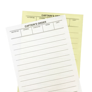 Captain's Order Pads - Impress Prints