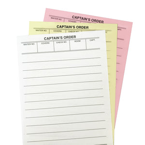 Captain's Order Pads - Impress Prints