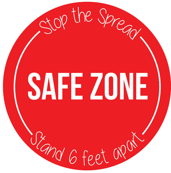 Safe Zone Circular Floor Decal - Impress Prints