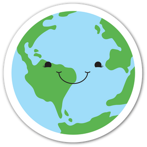 Cute Earth Sticker