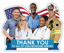 Load image into Gallery viewer, Frontline Heroes Lawn Sign - Impress Prints