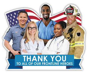 Frontline Heroes Lawn Sign - Impress Prints