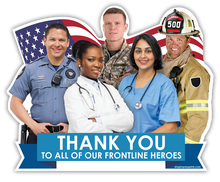 Load image into Gallery viewer, Frontline Heroes (Military) Lawn Sign - Impress Prints