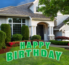 Load image into Gallery viewer, Happy Birthday Single Letters Lawn Signs