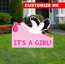 Load image into Gallery viewer, Stork Lawn Sign - Impress Prints