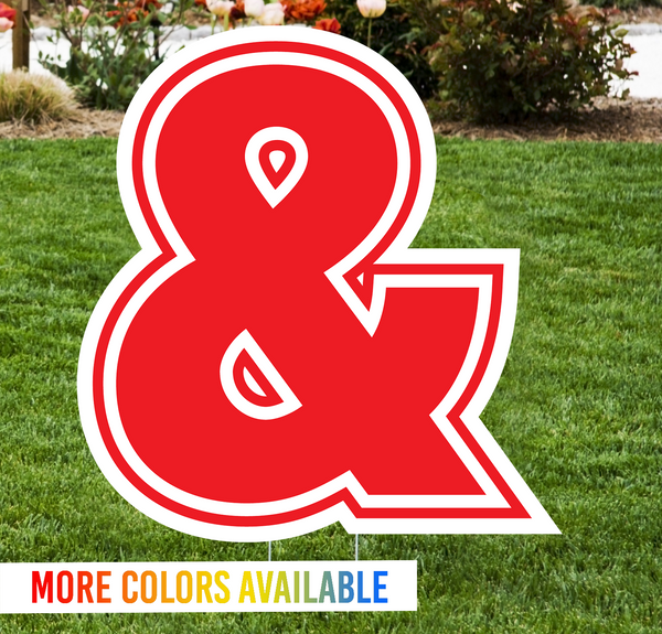 Lawn Sign Individual Symbols - Impress Prints