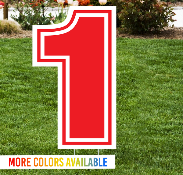 Lawn Sign Individual Numbers - Impress Prints