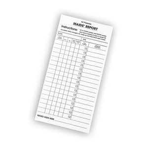 Maid's Report Pad- Pack of 10 - Impress Prints