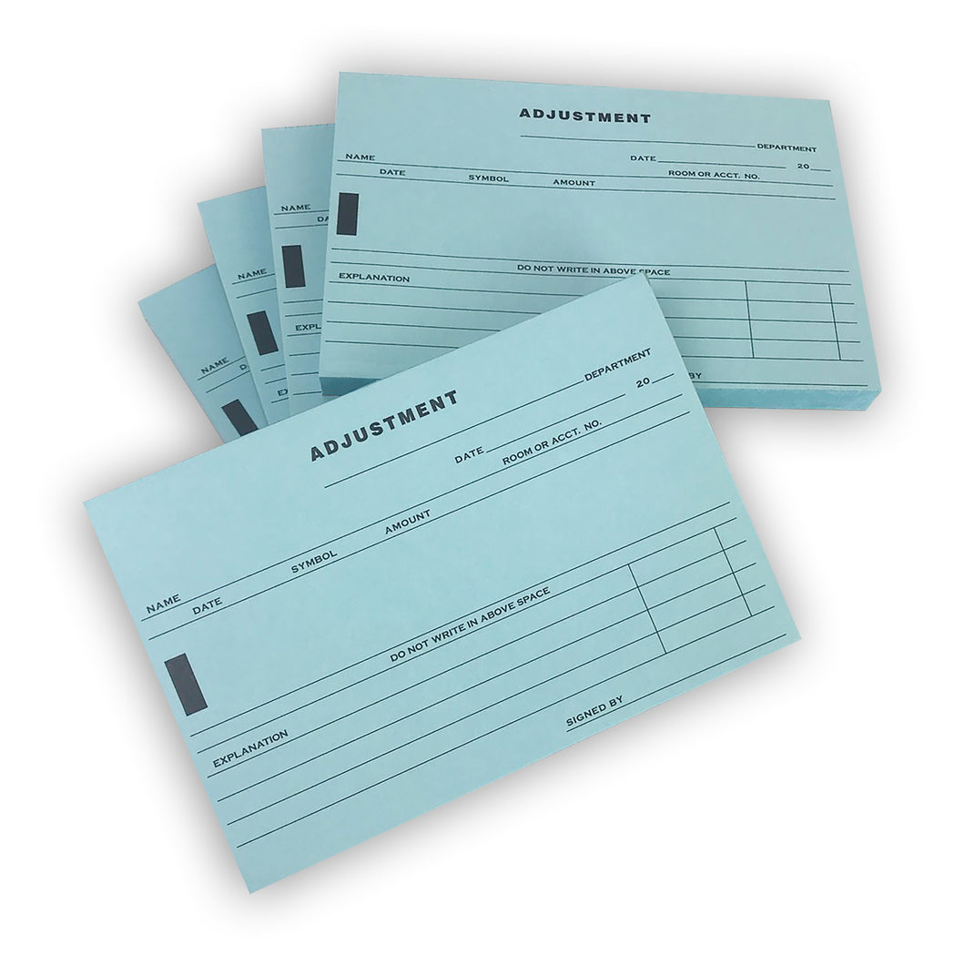 Adjustment Voucher Pad- Pack of 10 - Impress Prints