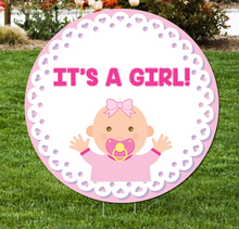 Load image into Gallery viewer, Baby Announcement Lawn Sign - Impress Prints