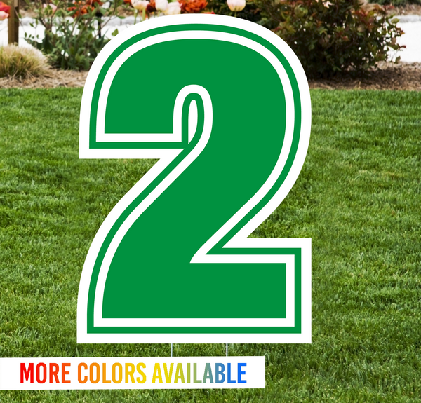 Lawn Sign Individual Numbers - Impress Prints