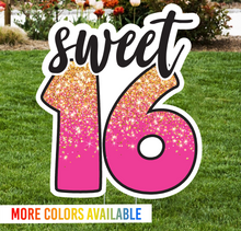 Load image into Gallery viewer, Sweet 16 Lawn Sign - Impress Prints