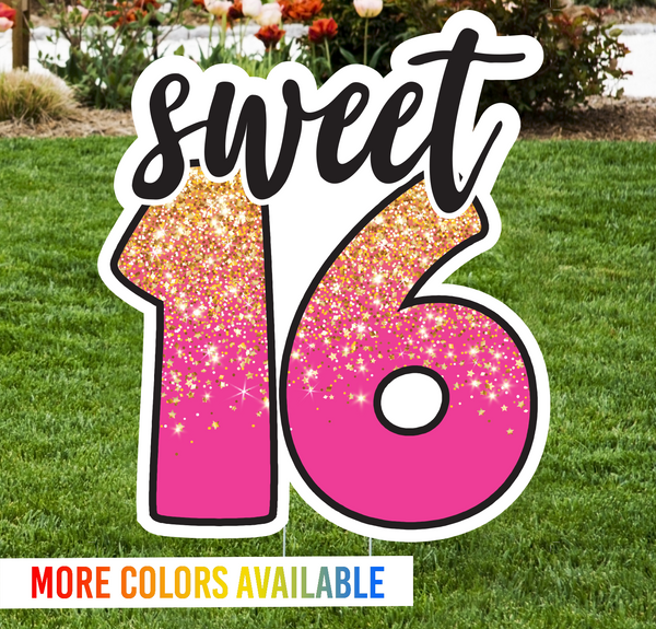 Sweet 16 Lawn Sign - Impress Prints