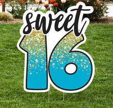 Load image into Gallery viewer, Sweet 16 Lawn Sign - Impress Prints