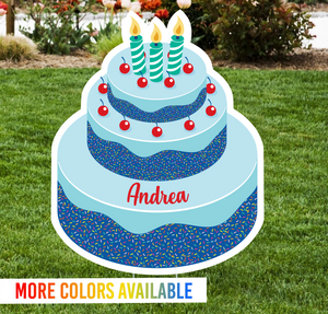 Birthday Cake Lawn Sign - Impress Prints