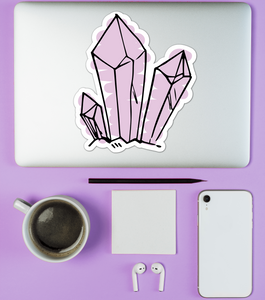 Painted Crystals Sticker