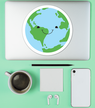 Load image into Gallery viewer, Cute Earth Sticker