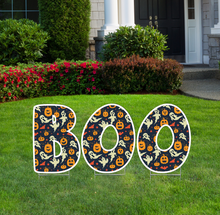 Load image into Gallery viewer, BOO Halloween Lawn Letters