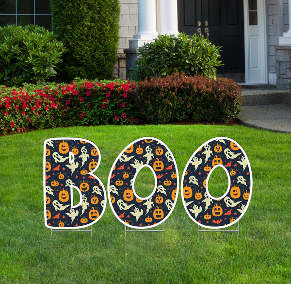 BOO Halloween Lawn Letters