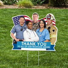 Load image into Gallery viewer, Frontline Heroes (Military) Lawn Sign - Impress Prints