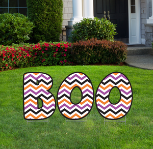 BOO Halloween Lawn Letters