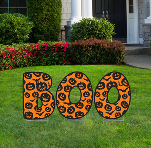 BOO Halloween Lawn Letters