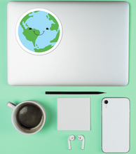 Load image into Gallery viewer, Cute Earth Sticker