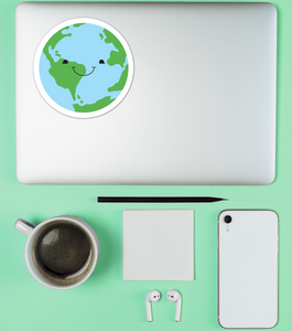 Cute Earth Sticker