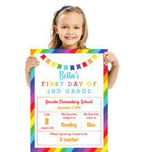 Load image into Gallery viewer, Rainbow Back to School Sign - Impress Prints