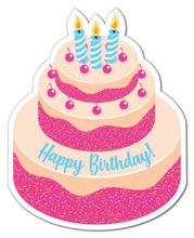 Load image into Gallery viewer, Birthday Cake Lawn Sign - Impress Prints