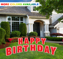 Load image into Gallery viewer, Happy Birthday Single Letters Lawn Signs