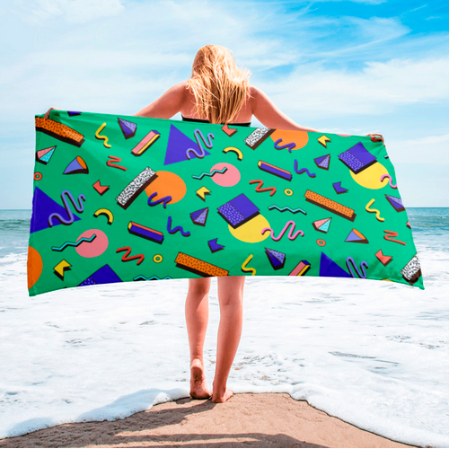 90's Print Beach Towel - Impress Prints