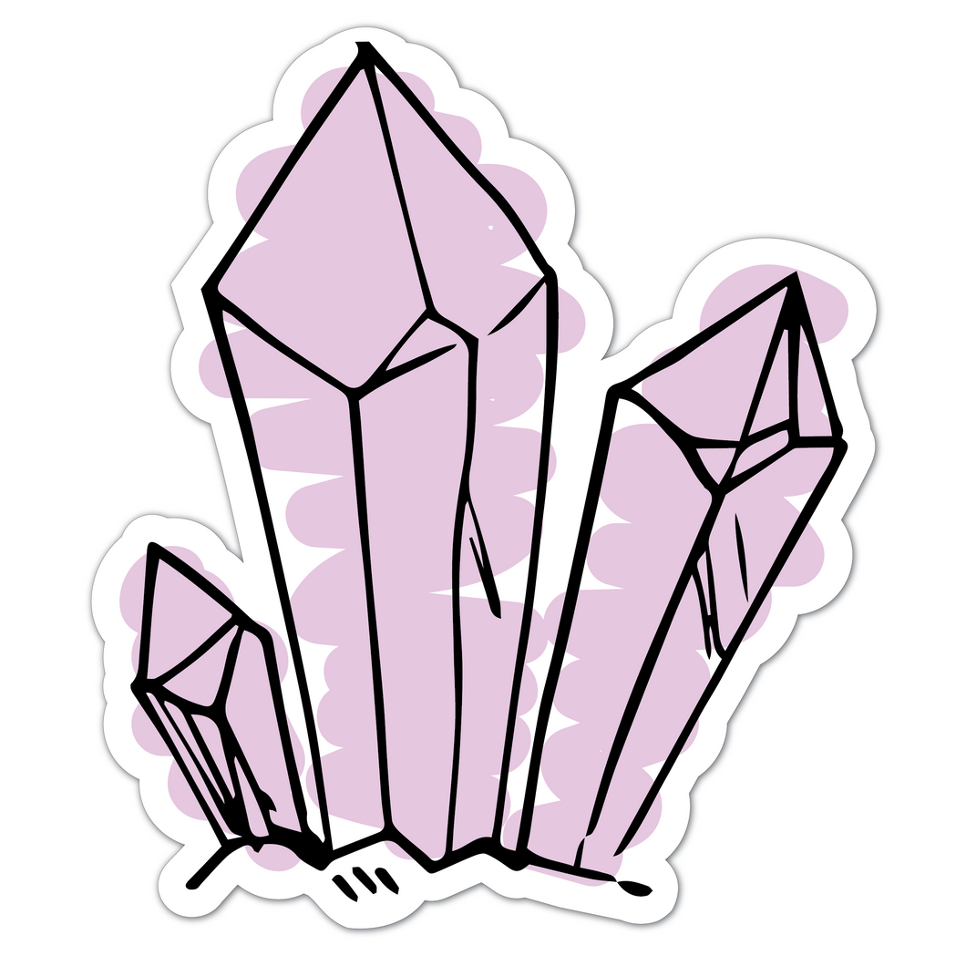 Painted Crystals Sticker