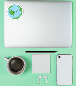 Cute Earth Sticker