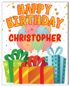 Happy Birthday Gift Lawn Sign - Impress Prints